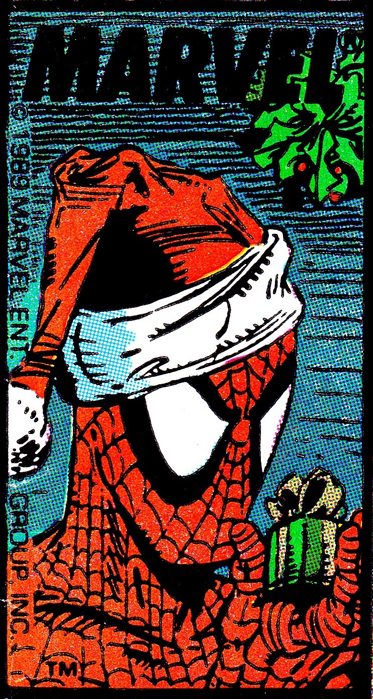 thecomicsvault:  Spidey-Claus Corner Box by Todd McFarlane (1989) 