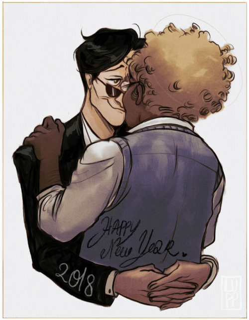 luppiart: I have decided 2018 is gonna be a good year, so I’m finishing 2017 with a hug, hopin