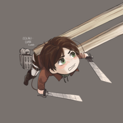 oekaki-chan:Picking up smol Eren with chopstick.