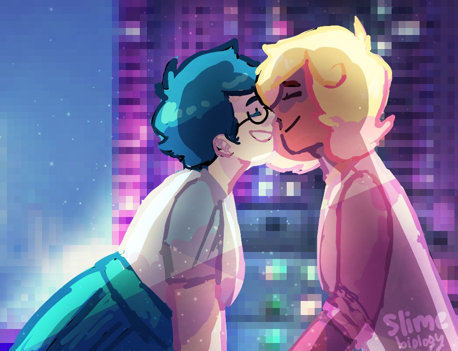 slimebiology:  messy and gay janeroxy for @jxnecrocker 