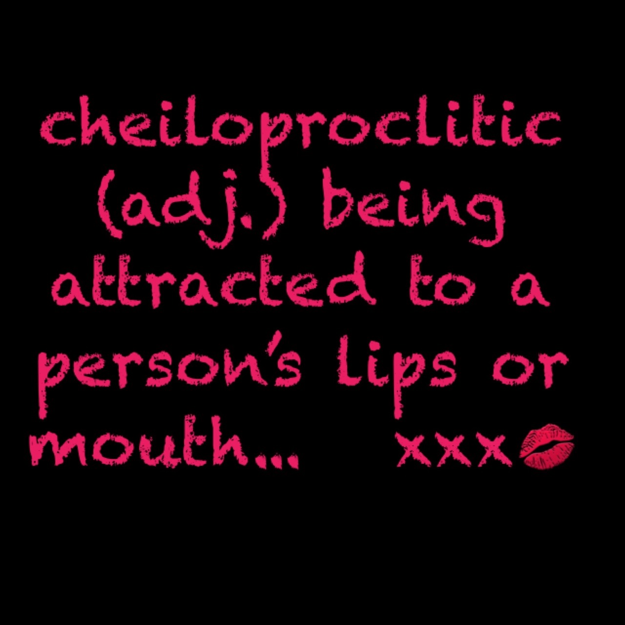 2thfairie:  omgdirtydd:  Cheiloproclitic……    For real.  xxx Does anyone else