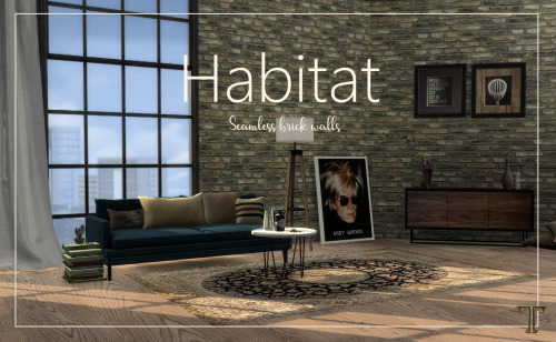 Habitat seamless wallsI’m not known for a love of seamless walls, but I thought these turned o