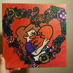 godshideouscreation:  Marianne &amp; Zoidberg 10x10 is for sale!https://www.etsy.com/shop/YourDreamDealer Keep my caption or be blocked💞