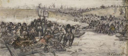 Yermak’s conquest of Siberia (study), Vasily Surikov