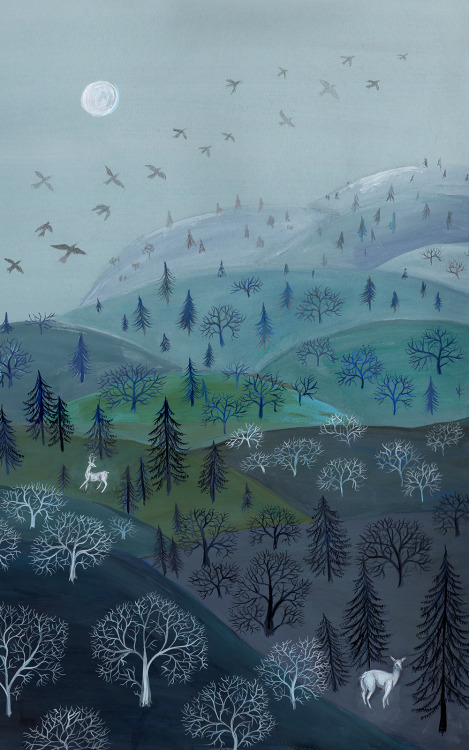 A Winter ViewGouache on paper, 2021by Kelly Louise Judd