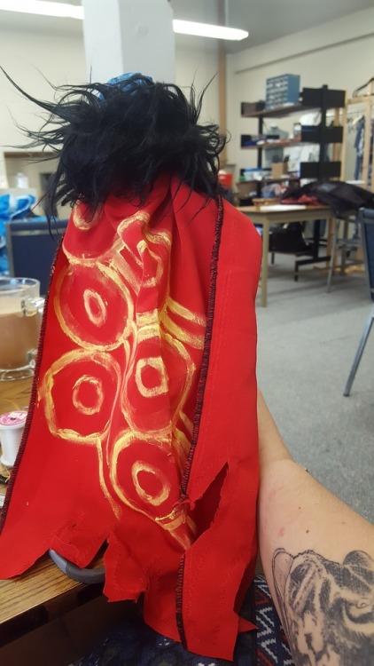 rays-art-rp:  Peekaboo the hunter doll. It’s almost done.