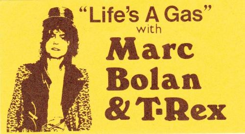 soundsof71:Marc Bolan & T. Rex Electric Warrior promo sticker, 1971.