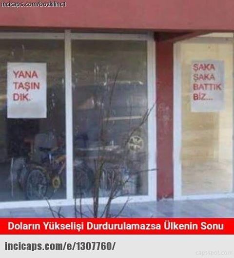 Yana taşındık
Şaka şaka...