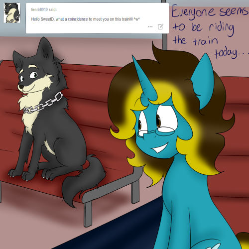 asksweetdisaster:  Sweet: Least they won’t bug me -.-(Featuring: Fenrir  x3