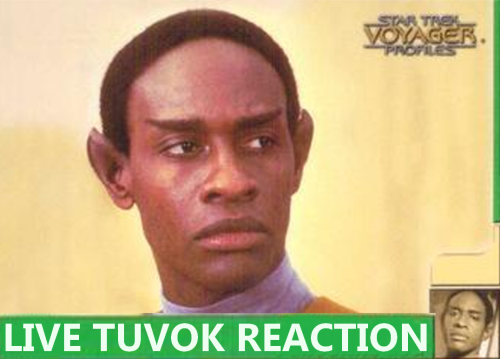 charliedanilovich: image description: a picture of Tuvok from his Voyagery prfiles trading card I be