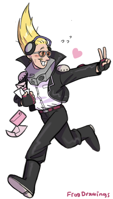 frogdrawings: Commission work! Present Mic running late to his radioshow, carrying all the letters he’s gonna respond to live!!! :~) 🎤 Commission me🎤 Ko-fi 