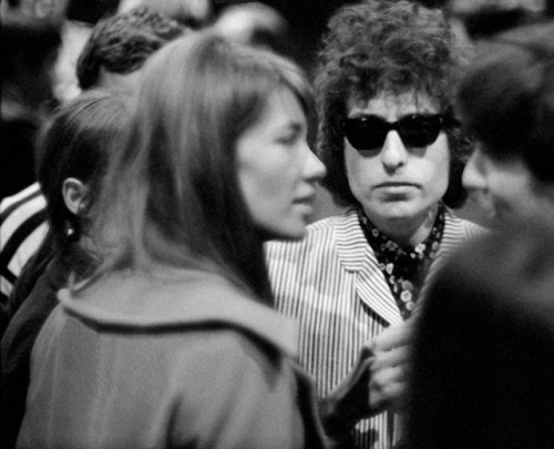 isabelcostasixties: Françoise Hardy, Zouzou and Bob Dylan at the Olympia music hall in Paris,May 196