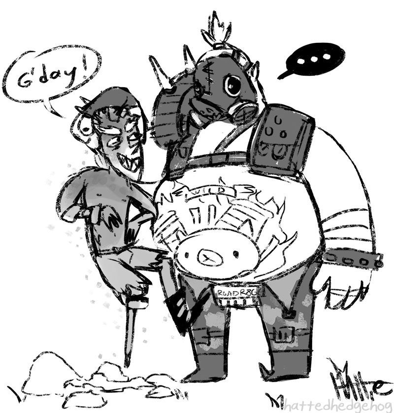 hattedhedgehog: @liache @gayunclejunkrat This post made my day so I had to draw it.