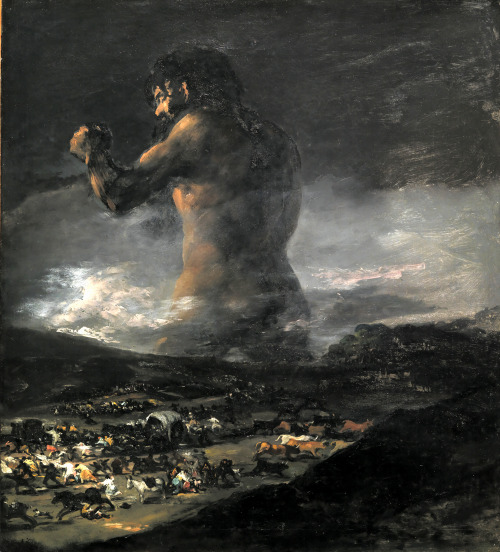 caelumadmare: The Colossus (1808) by Francisco Goya