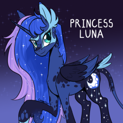 casualcolt: Princess Luna Redesign based off @8xenon8 Up practicing some moon horse. Here is a link to the design 