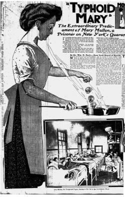 Pinkworld256:  On This Day In History~ February 19Th 1910; Typhoid Mary Is Freed