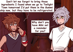 destiny-islanders:    Sora may not know much about technology, but he does know that sometimes it’s shaped like a friend. ♩ ♪ ♫ ♬ ♭ ♮ ♯ (HEY, MIKI!) ♩ ♪ ♫ ♬ ♭ ♮ ♯  (This is lifted directly from a conversation I had with