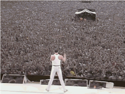 gifsofthe80s:Queen - LIVE AID - 30 Years ago Today - July 13, 1985