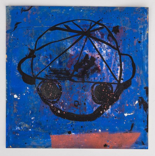 tessarlo:  blue boo,  mixed media on paper, 8.5 x 8.5”, 22 x 22 cm, 2014 www.jaski.nl 