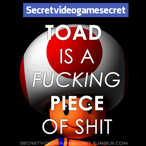 secretvideogamesecret:Toadally going to kill him. 