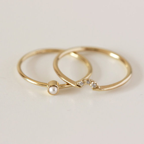 etsy: Wedding ring sets by Artemer. Wait I really like these. especially the last two.