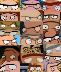 peteneems:  Hey Arnold unibrows