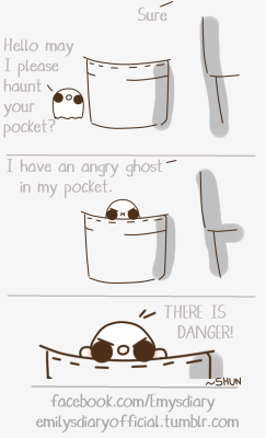 playful-little-prince:  emilysdiaryofficial:  Ghostie is the danger!  This is an adorable angry ghostie!!! &gt;3&lt; 