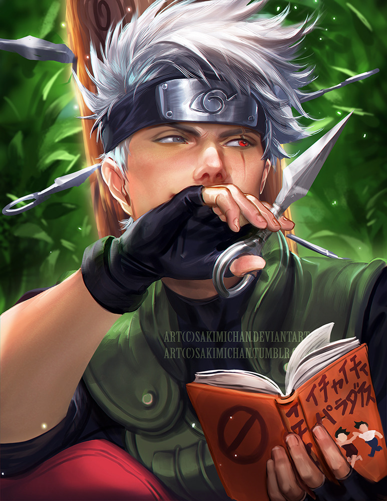 sakimichan:
“Kakashi has always been one of my fav characters on naruto ! here’s him chilling out while the kids are out training. Hinata will be next ^_~
PSD+ video Process of this piece and others are made available through...