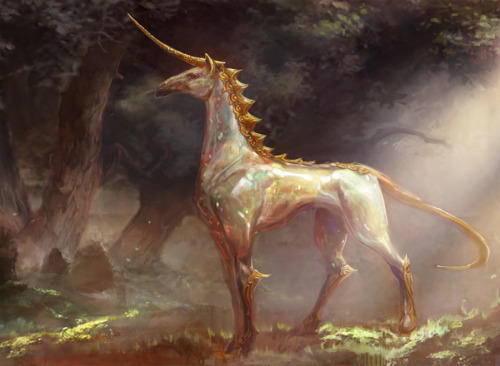 5ecardaday: Opaline UnicornIf you’d like to support what I do, find free pdf’s for my content, get