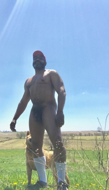bigblkbully:Finally great weather #BlackMaleNudity