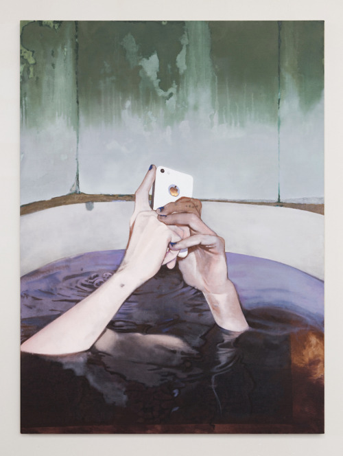 huariqueje:Flood,  -   Nolan Simon, 2019American, b. 1980-oil and dye sublimation on linen, 60 × 44 