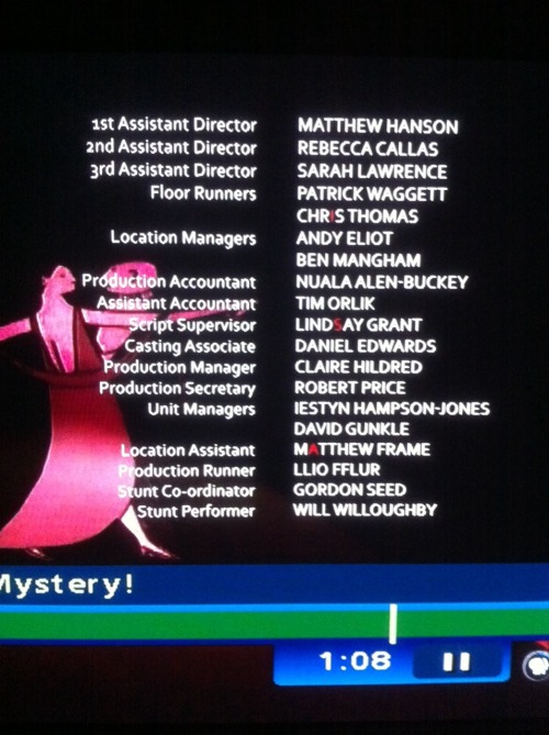 didntgetmynameright: SO I WAS WATCHING SHERLOCK TODAY AND WHEN THE CREDITS CAME UP I NOTICED SOMETHI