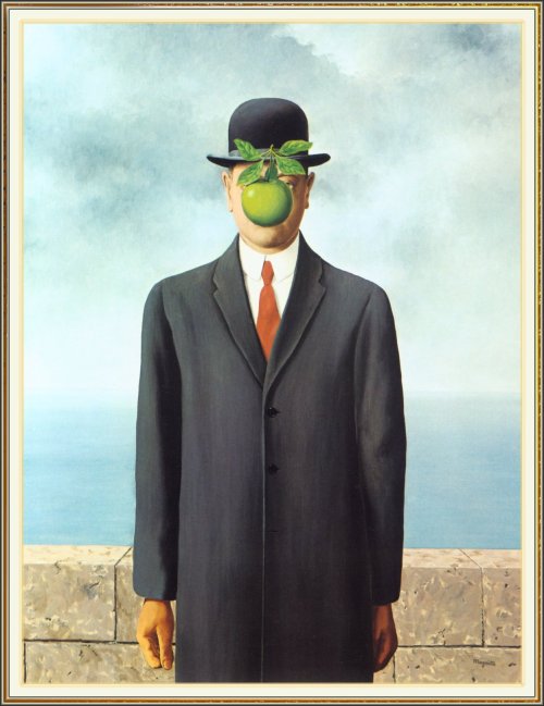 learnarthistory:The Son of Man by Rene Magritte (1964) #surrealism #art t.co/MNWZoHd27e http