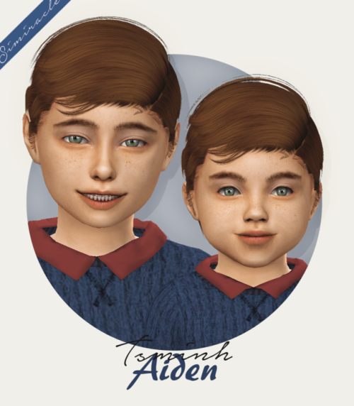 simiracle: Tsminh-Sims - Aiden ♥adult version[Kids] & [Toddlers] my favorite yet omg!!!