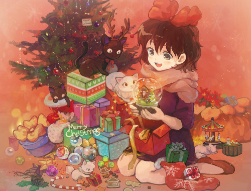 autumngracy: girlsbydaylight: Ghibli by saya on pixiv But imagine how adorable Howl and Arriett
