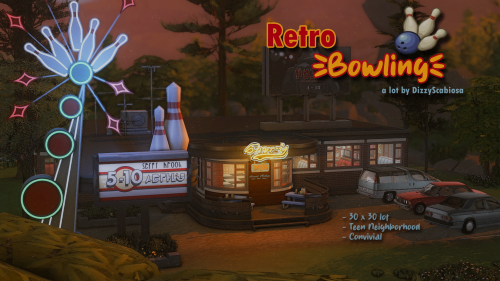 Retro Bowling A Bowling Bar/diner ByDizzyScabiosa