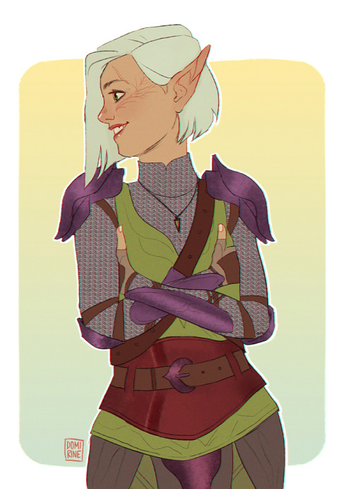 seuikune: Look at this cutie pie &lt;3 Eresil Lavellan, ready to kick some ass!If you have a cha