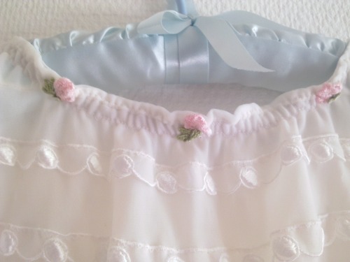 cemeterydoll:  got this nightgown and hanger cheap at the thrift shop 