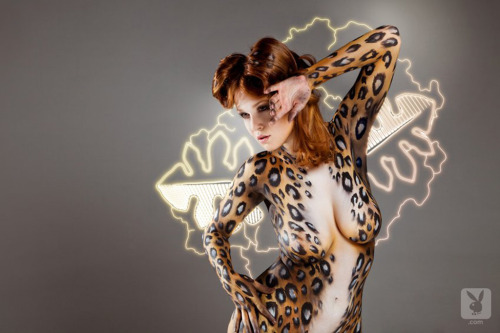 legendarybeauties:  ANIMAL ISTINCTS In the summer of 2012, Playboy Magazine and Pert Plus joined forces for one of the hottest ad campaigns around. For this were involved:  Leanna Decker - Leopard   Sascha Aleksander - Zebra   Christina Renee - Tiger