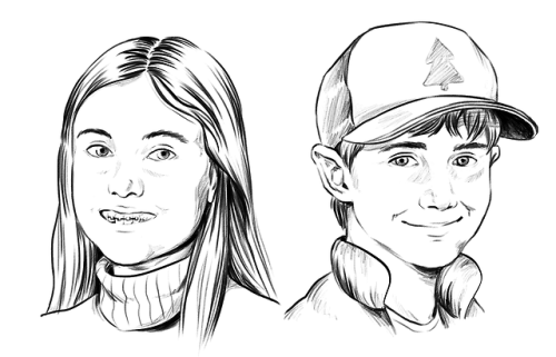 hellmandraws - Some realistic doodles of the Mystery crew I drew...