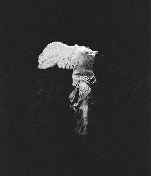 peterquill:  art history meme | 4/7 sculptures/other media: Winged Victory of Samothrace (Nike of Samothrace) (200-190B.C.) The Nike of Samothrace, discovered in 1863, is estimated to have been created around 200-190 BC. It is 8ft (2.44m) high. It