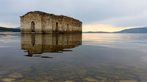 congenitaldisease:St. Ivan Rilski is a partially submerged church located near Bulgaria’s Zhrebchevo