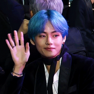 Taehyung X Blue Hair For @jkvjimin[ Cr: 0613data, Namuspromised ]