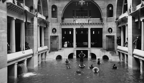 yesterdaysprint: Bathing pool in the casino, St Augustine, Florida, 1897