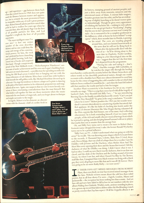 ditricha-17:magazinearchive: Page and Plant as featured in MOJO Magazine Issue 58 (September 1998) W