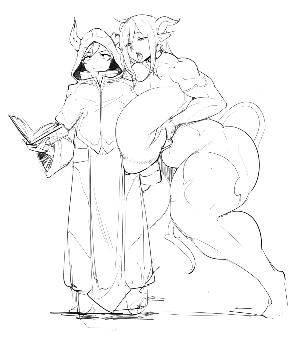 mr-ndc:  Was away for couple days after graduation, but i drew RPG theme Natsumi/Ban!