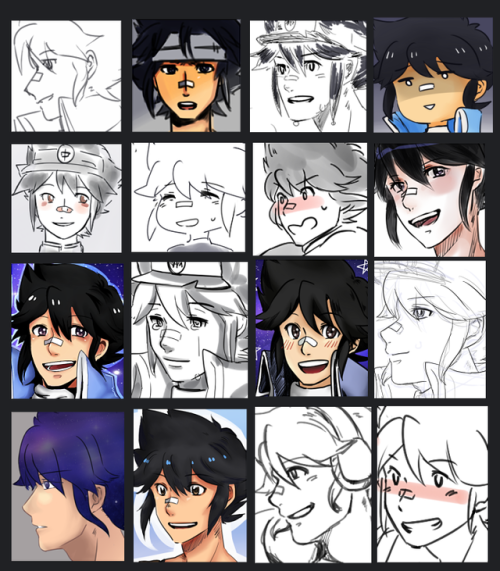 raynef-art: All the compilation for Apollo and Clay which I have drawn ! Tbh I think I missed out a few but I am surprise?? I drew more of Apollo than Clay lmao  I am gonna cry since some is so old and it’s just so horrendous looking T0T  I followed