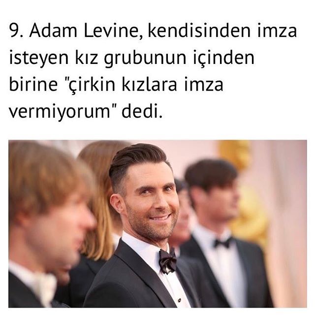 9. Adam Levine,...