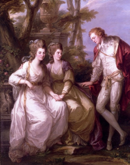 Portrait of Lady Georgiana Spencer, Lady Henrietta Frances Spencer and George John Spencer, Viscount