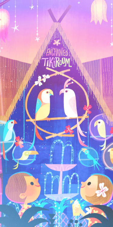 annabjorgmans:  disney park + films phone wallpapers with art by the amazing joey chou ♡ Please like
